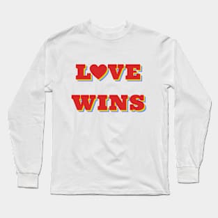 Love Wins | LGBTQ+ Rainbow Pride Long Sleeve T-Shirt